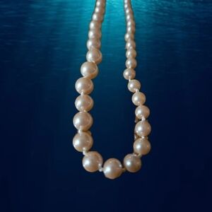 Vintage Classic Pearl Beaded Necklace.